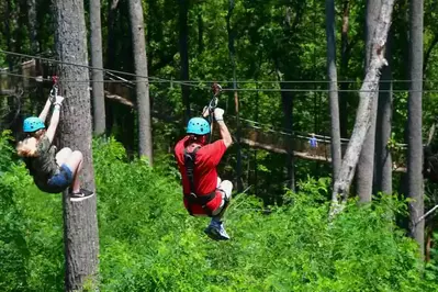 ziplining at anakeesta