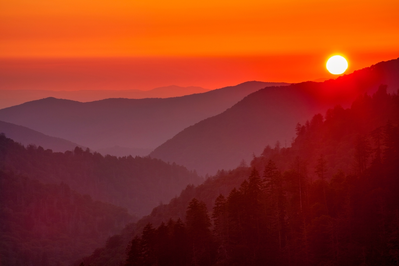 Morton Overlook Smoky Mountain Sunset