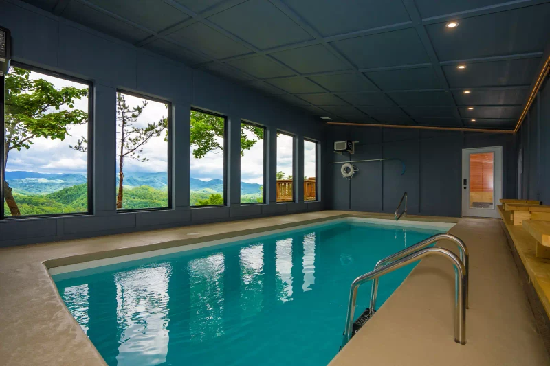 smoky mountain cabins with indoor pools