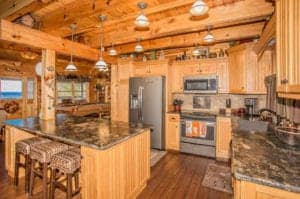 kitchen in a smoky mountain cabin