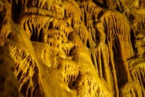 stalagmites and stalactites in a cave