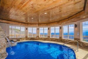 smoky mountain cabin indoor pool
