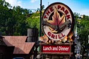 the park grill sign